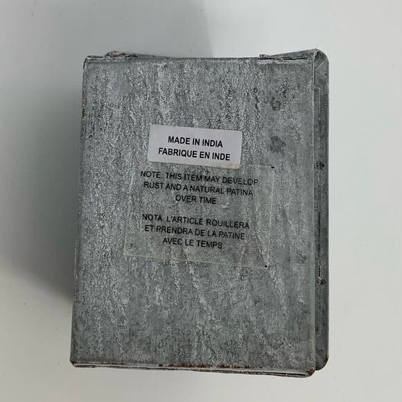 Terrain Zinc Miniature Handcrafted Dog House Ornament Anthropologie J19-5 - Picture 4 of 5